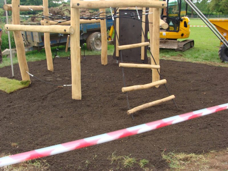 Soil layer installed in SmartPlay installation