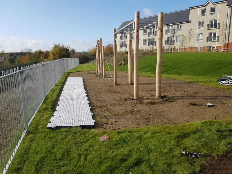 SmartPlay installed with timber trim trail in housing development
